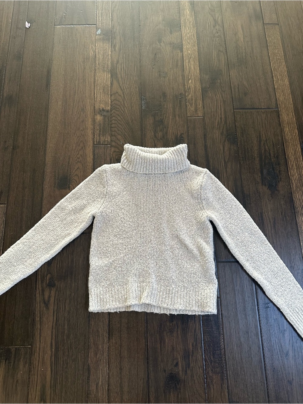 Brandy Melville Cream Turtleneck Knit Sweater